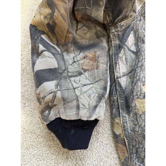 Carhartt Thrashed Distressed Realtree Camo Jacket Real Tree Men's Size Medium - Picture 11 of 15